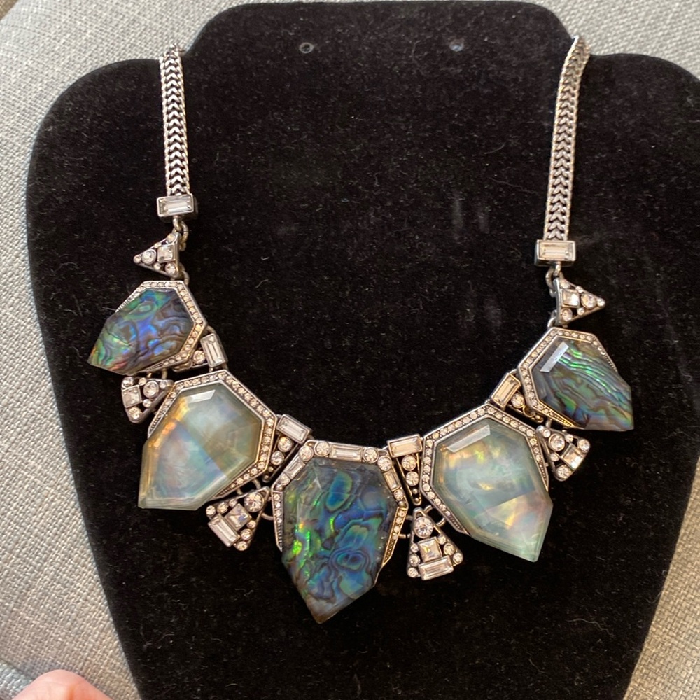 Northern lights statement necklace